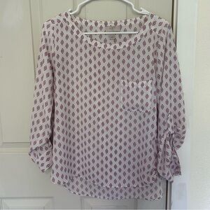 LOFT Blouse with 3/4 Sleeves